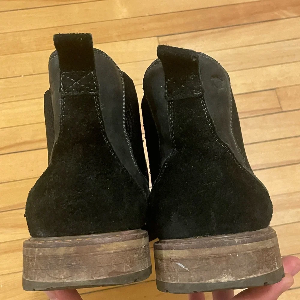 Men’s Black Leather Florsheim Chelsea Boots in Sz US10 - Picture 5 of 8